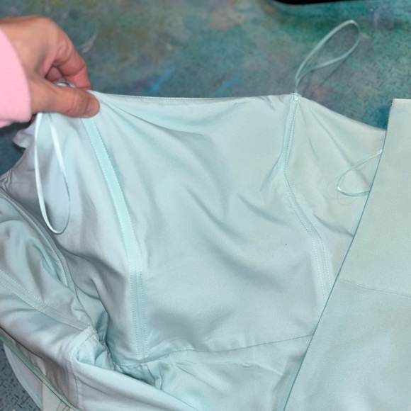 Pastel Seagreen Halston Gown - Picture 7 of 15